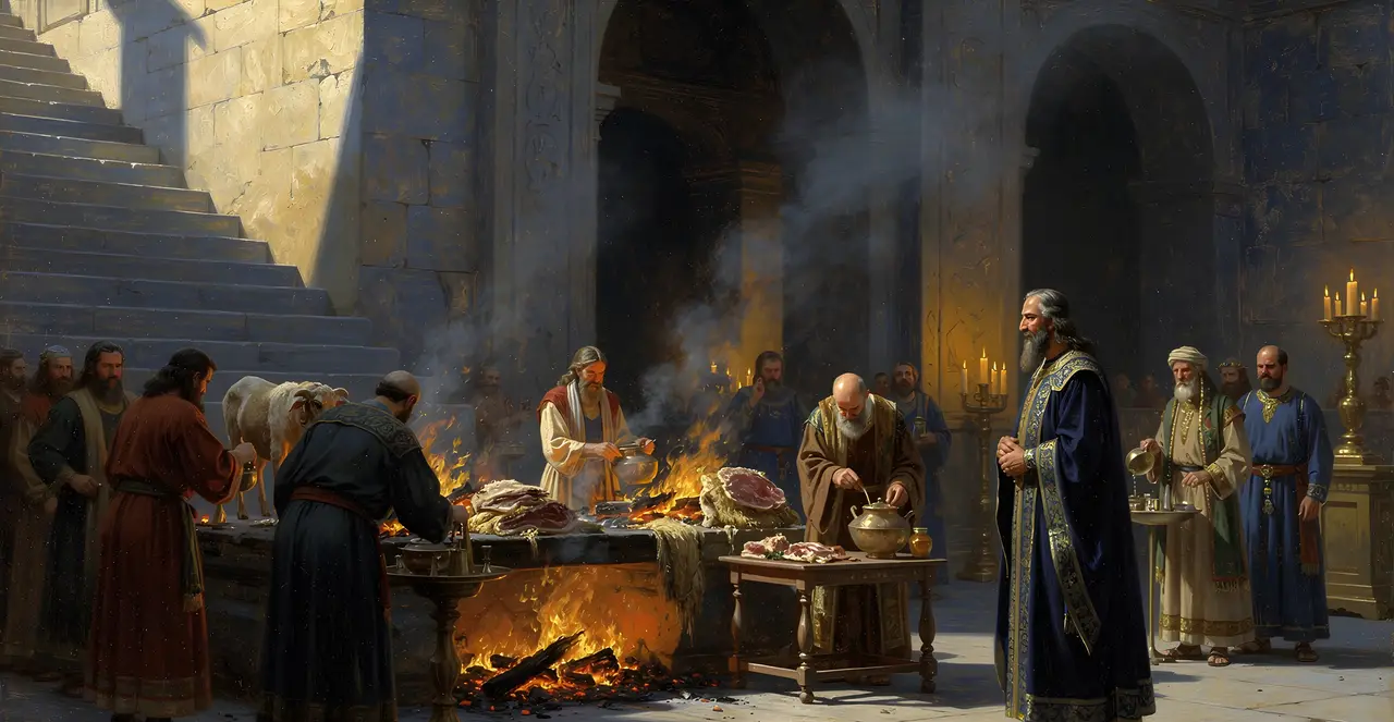2 Chronicles 29:35-36 — 2 Chronicles, oil painting · TruthPrints