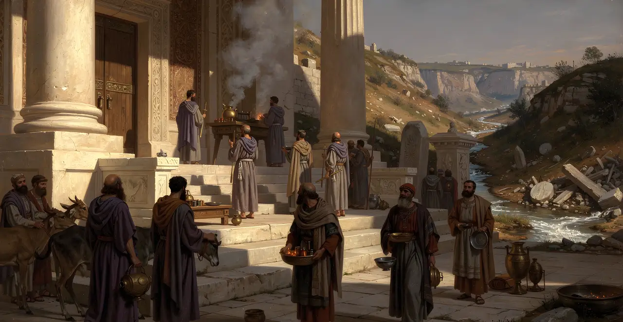 2 Chronicles 30:14-16 — 2 Chronicles, oil painting · TruthPrints