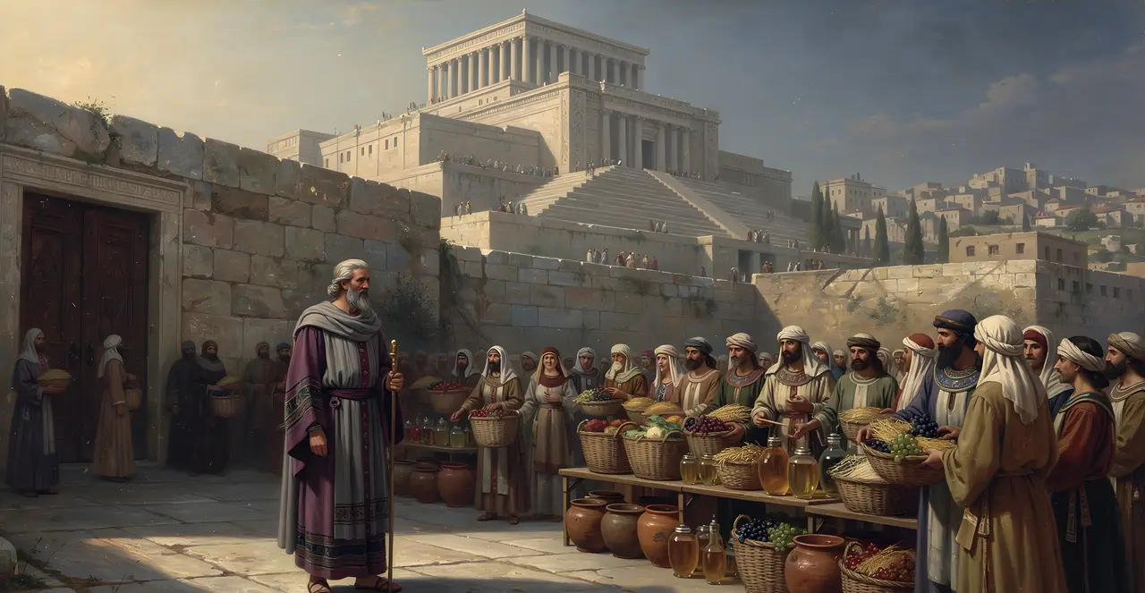 2 Chronicles 31:4-6 — 2 Chronicles, oil painting · TruthPrints
