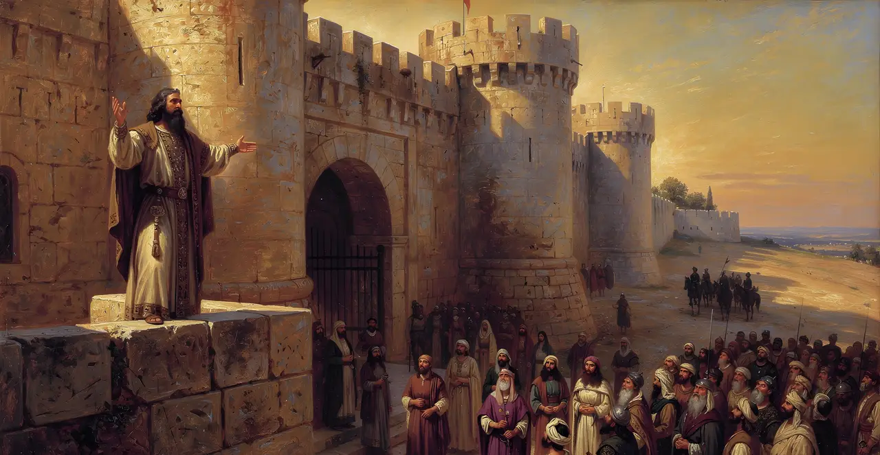 2 Chronicles 32:8-10 — 2 Chronicles, oil painting · TruthPrints