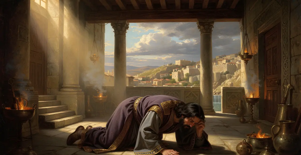 2 Chronicles 33:13-14 — 2 Chronicles, oil painting · TruthPrints