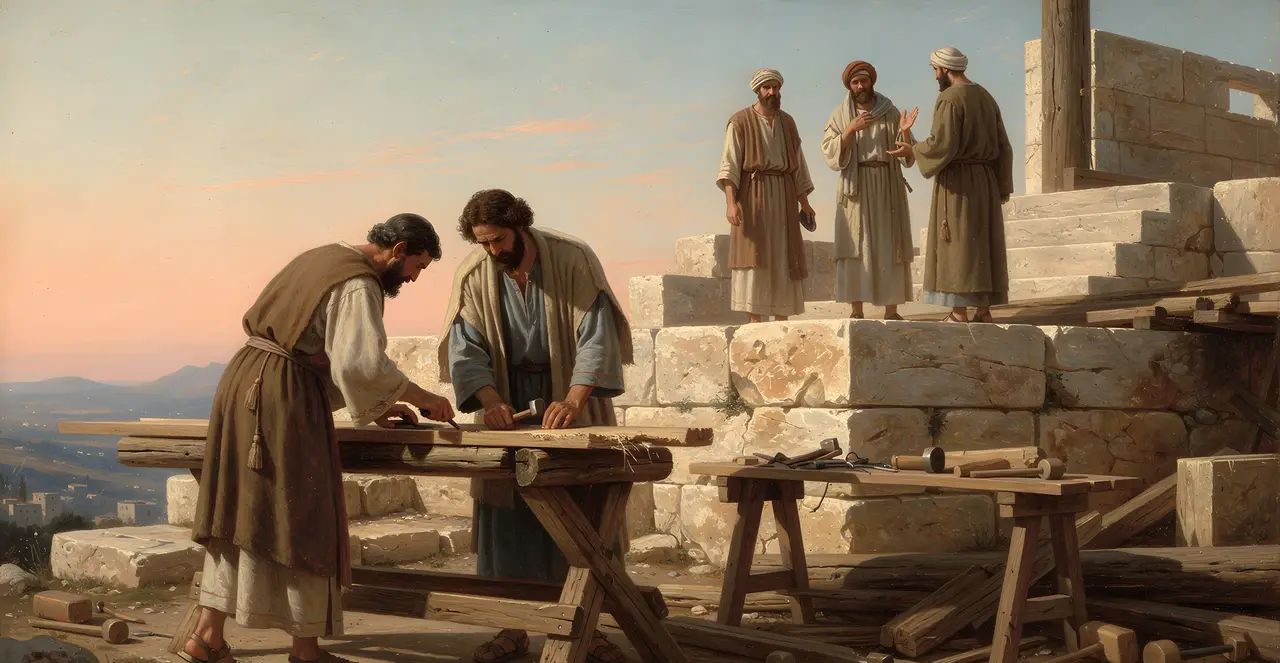 2 Chronicles 34:11-13 — 2 Chronicles, oil painting · TruthPrints