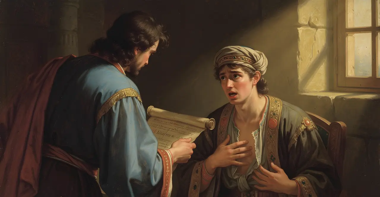 2 Chronicles 34:18-20 — 2 Chronicles, oil painting · TruthPrints