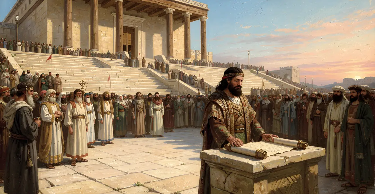 2 Chronicles 34:28-30 — 2 Chronicles, oil painting · TruthPrints