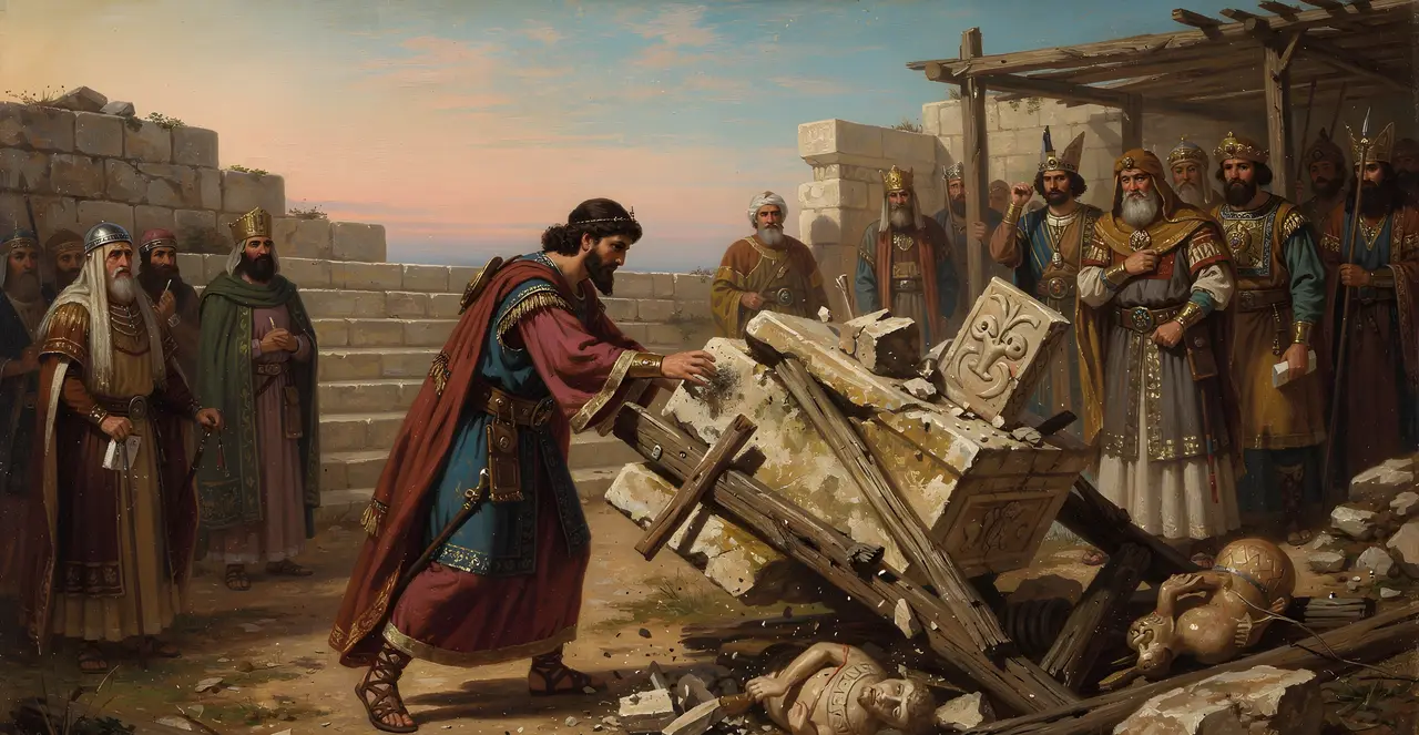 2 Chronicles 34:4-6 — 2 Chronicles, oil painting · TruthPrints