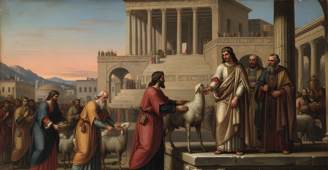 2 Chronicles 35:7-8 — 2 Chronicles, oil painting · TruthPrints
