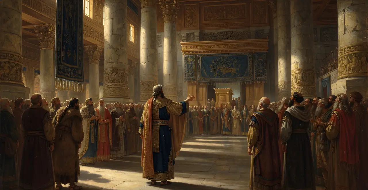 2 Chronicles 5:1-3 — 2 Chronicles, oil painting · TruthPrints
