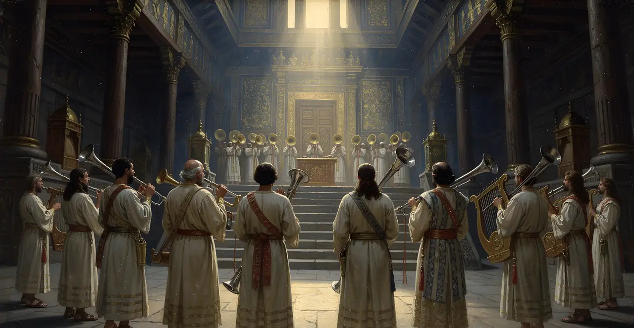 2 Chronicles 5:13-14 — 2 Chronicles, oil painting · TruthPrints