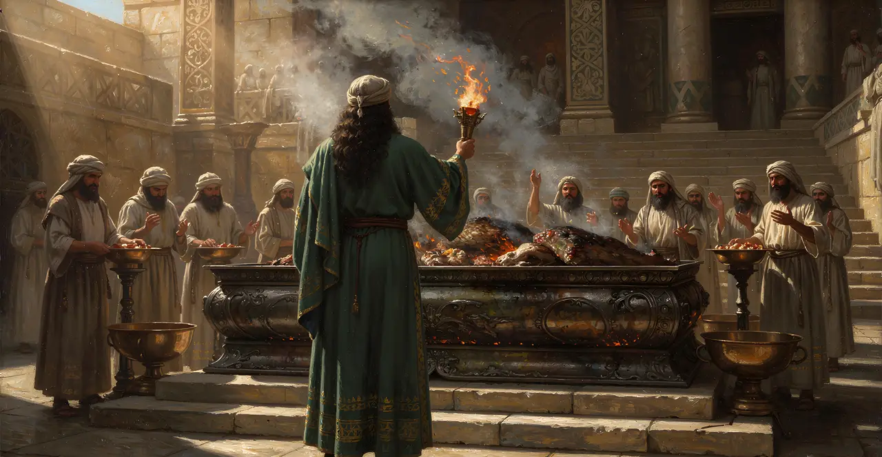 2 Chronicles 7:7-9 — 2 Chronicles, oil painting · TruthPrints
