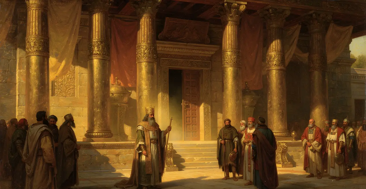 2 Chronicles 8:14-16 — 2 Chronicles, oil painting · TruthPrints