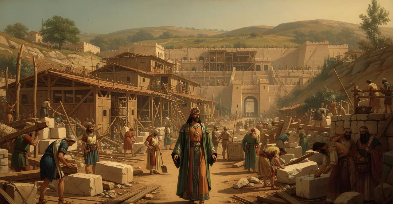 2 Chronicles 8:6-8 — 2 Chronicles, oil painting · TruthPrints