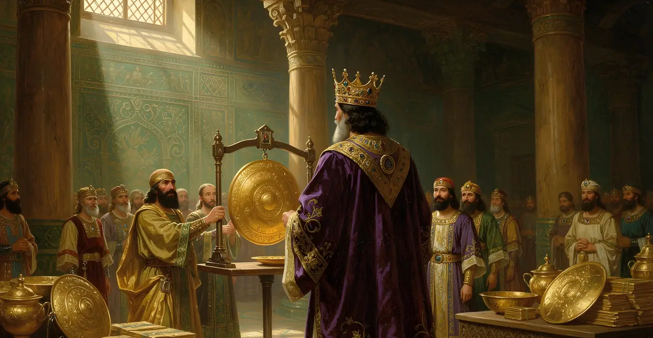 2 Chronicles 9:13-16 — 2 Chronicles, oil painting · TruthPrints
