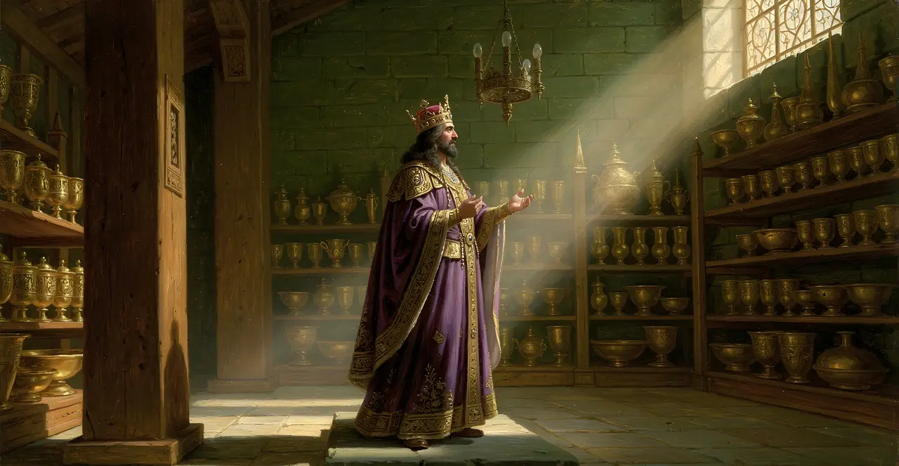 2 Chronicles 9:20-23 — 2 Chronicles, oil painting · TruthPrints