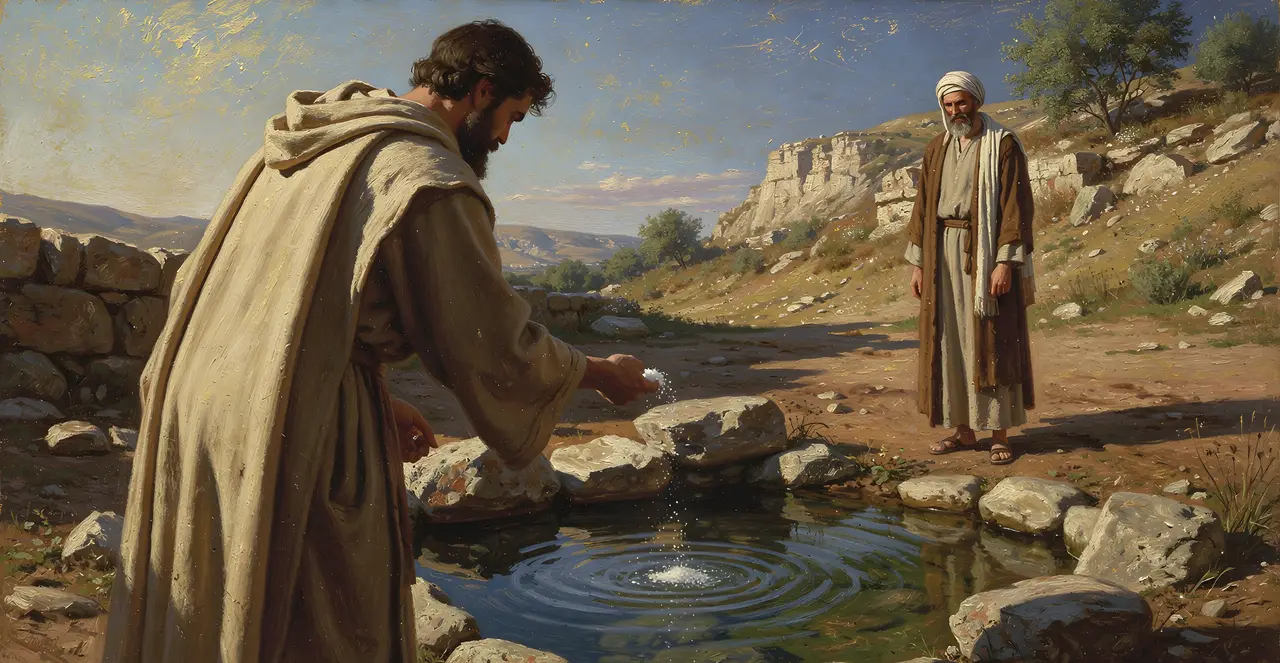 2 Kings 2:18-21 — 2 Kings, oil painting · TruthPrints