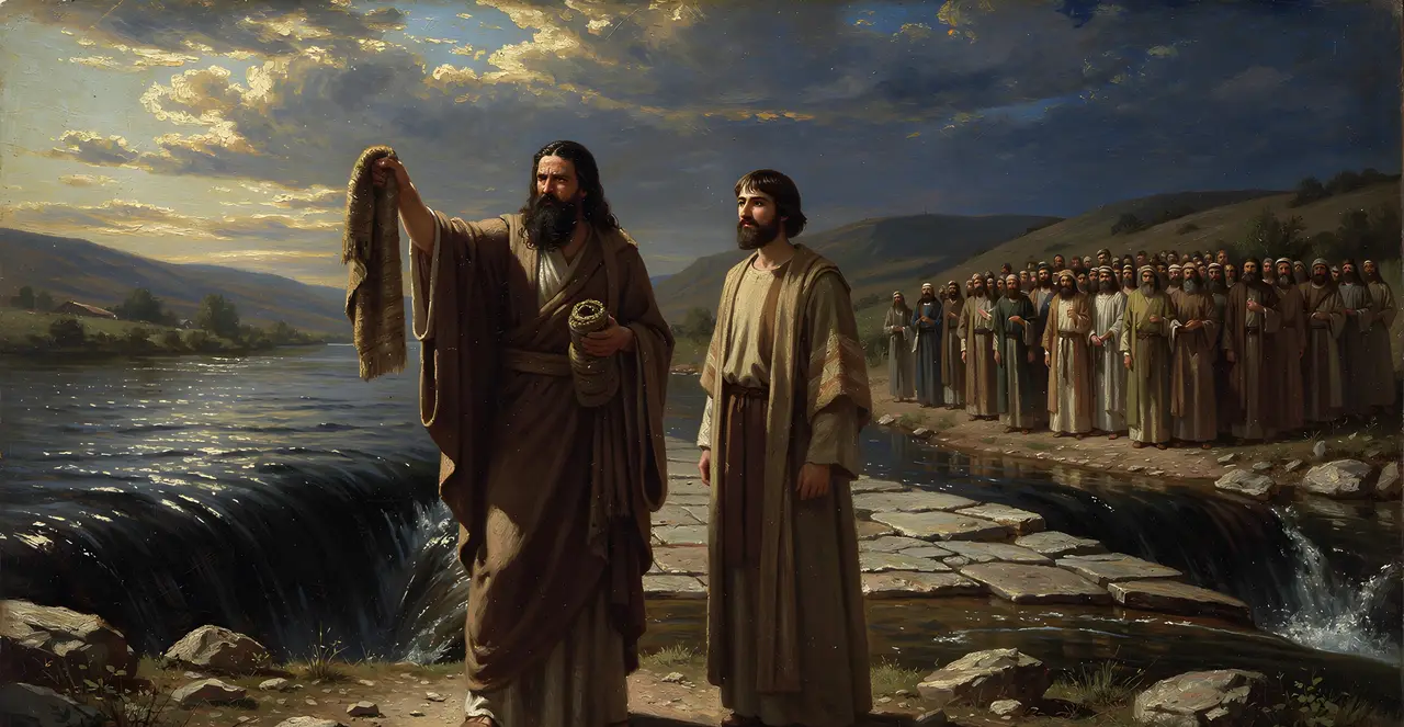 2 Kings 2:6-8 — 2 Kings, oil painting · TruthPrints
