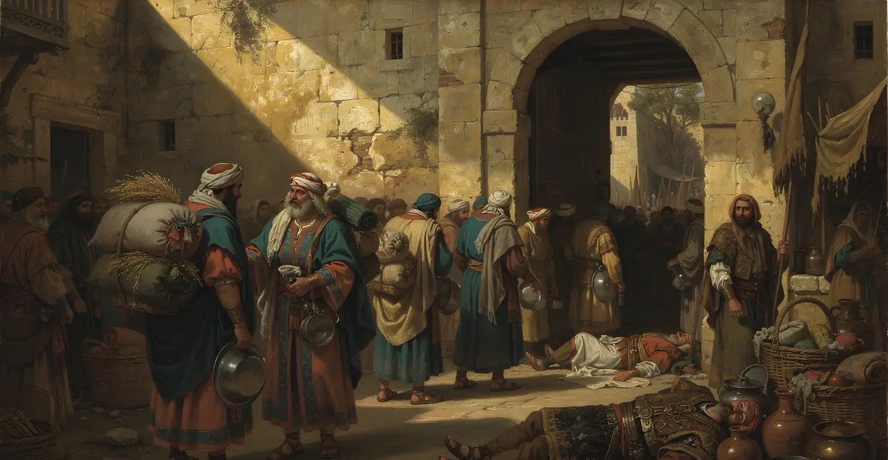 2. Könige 7,16-17 — 2. Könige, Ölgemälde · TruthPrints