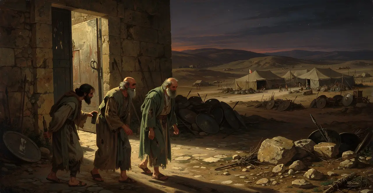 2 Kings 7:4-5 — 2 Kings, oil painting · TruthPrints