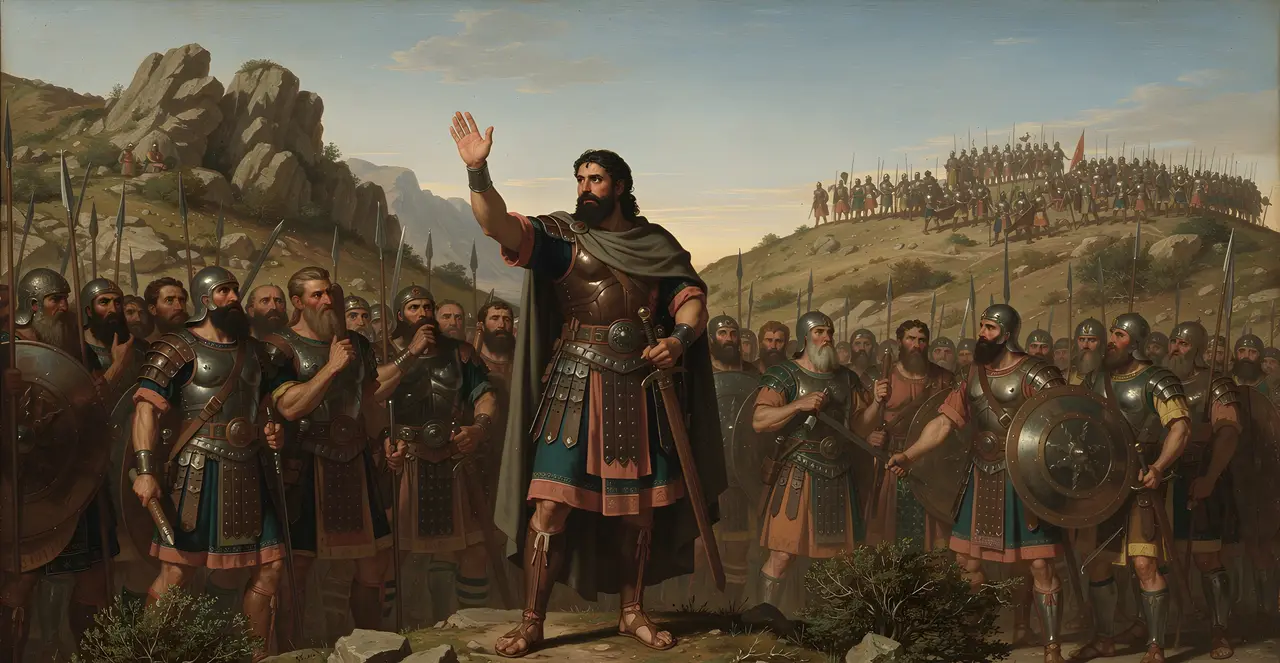 2 Samuel 10:11-13 — 2 Samuel, oil painting · TruthPrints