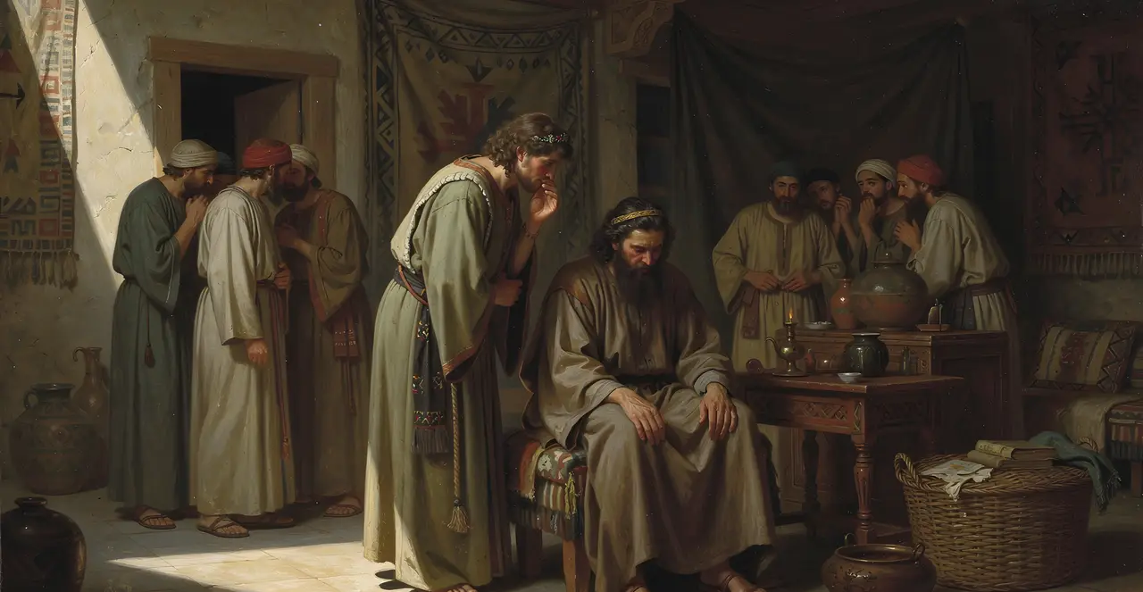 2 Samuel 12:18-19 — 2 Samuel, oil painting · TruthPrints