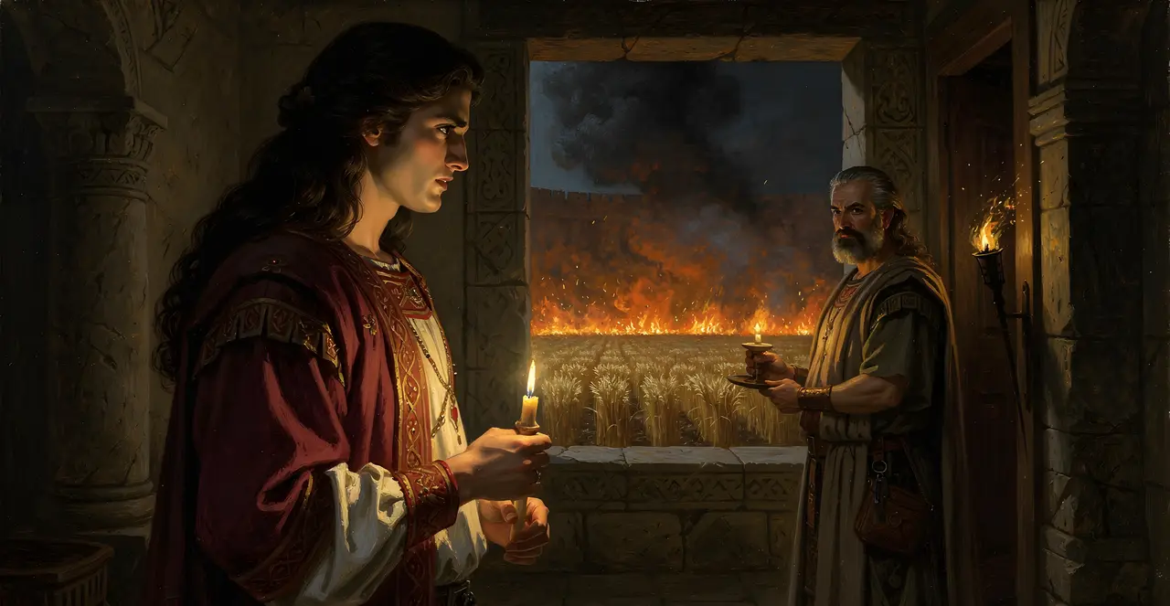 2. Samuel 14,28-31 — 2. Samuel, Ölgemälde · TruthPrints