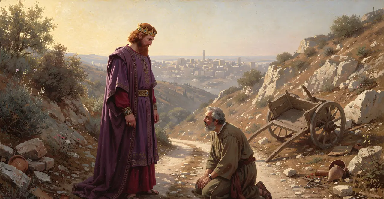 2 Samuel 16:3-5 — 2 Samuel, oil painting · TruthPrints