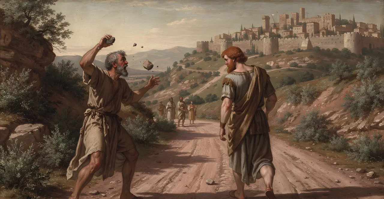 2. Samuel 16,6-8 — 2. Samuel, Ölgemälde · TruthPrints