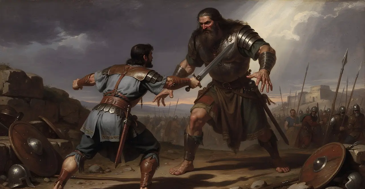 2 Samuel 21:20-22 — 2 Samuel, oil painting · TruthPrints