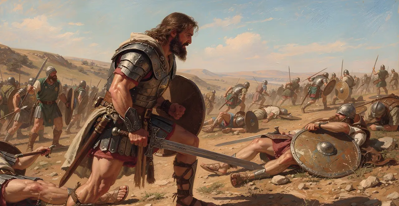 2 Samuel 23:8-10 — 2 Samuel, oil painting · TruthPrints