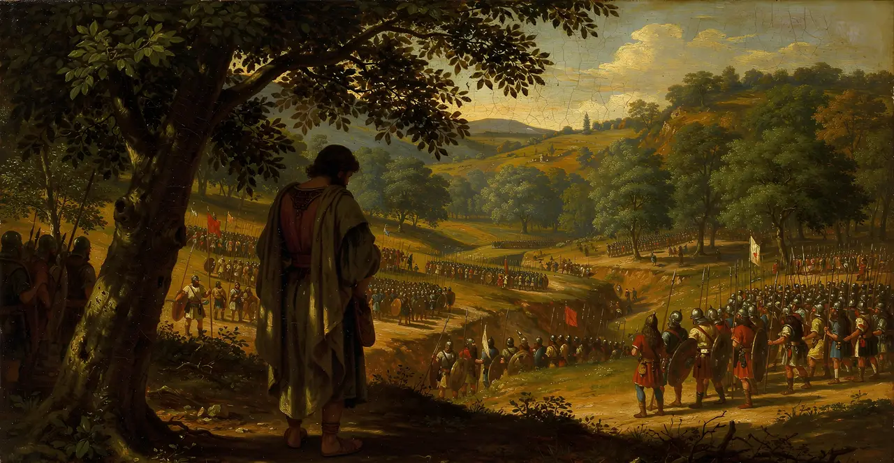 2 Samuel 5:22-25 — 2 Samuel, oil painting · TruthPrints