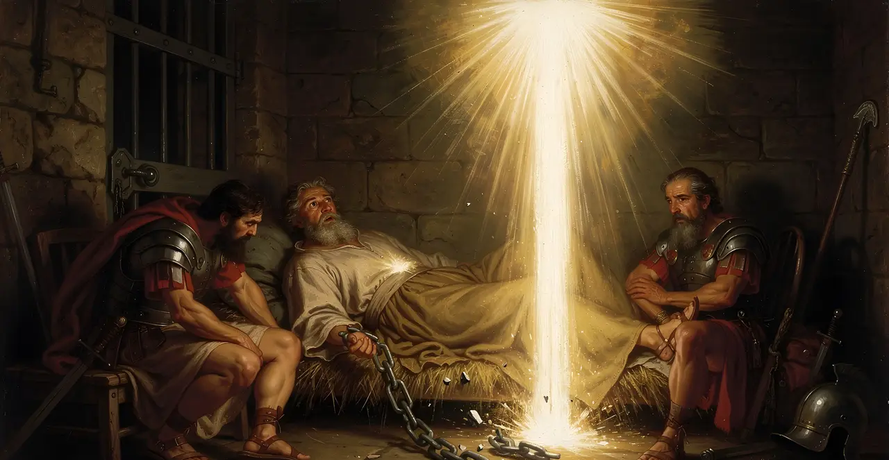 Acts 12:6-8 — Acts, oil painting · TruthPrints