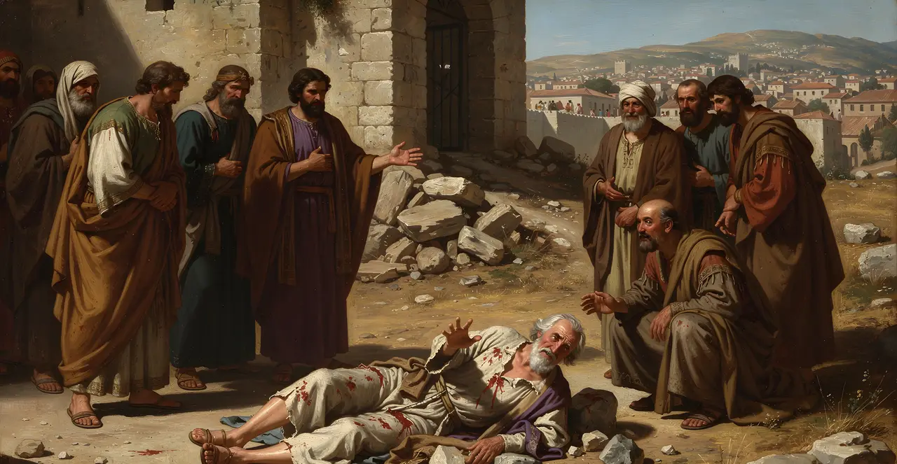 Acts 14:19-22 — Acts, oil painting · TruthPrints