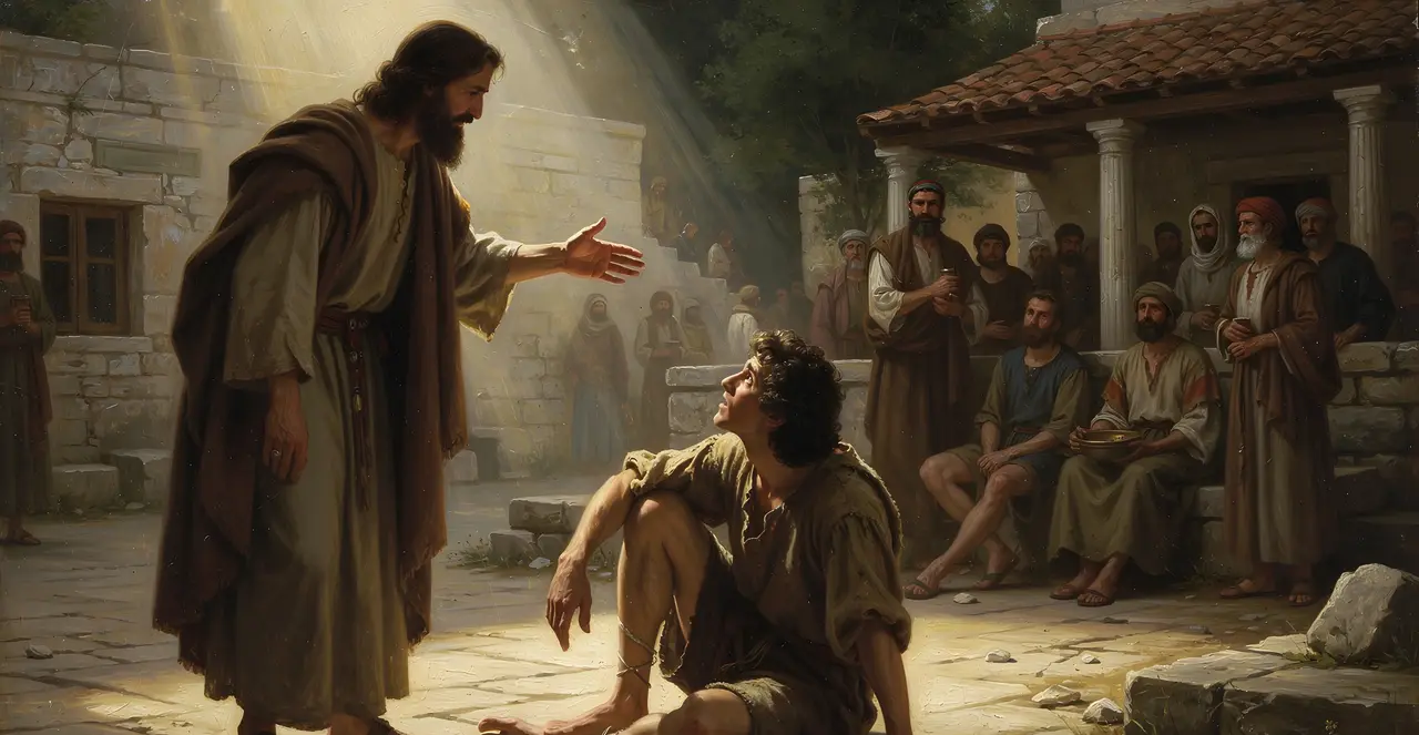 Acts 14:6-10 — Acts, oil painting · TruthPrints