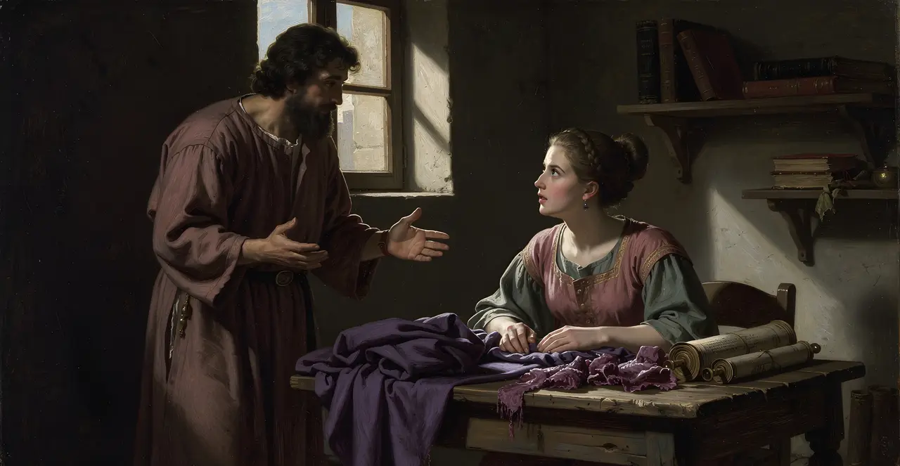 Acts 16:14-16 — Acts, oil painting · TruthPrints