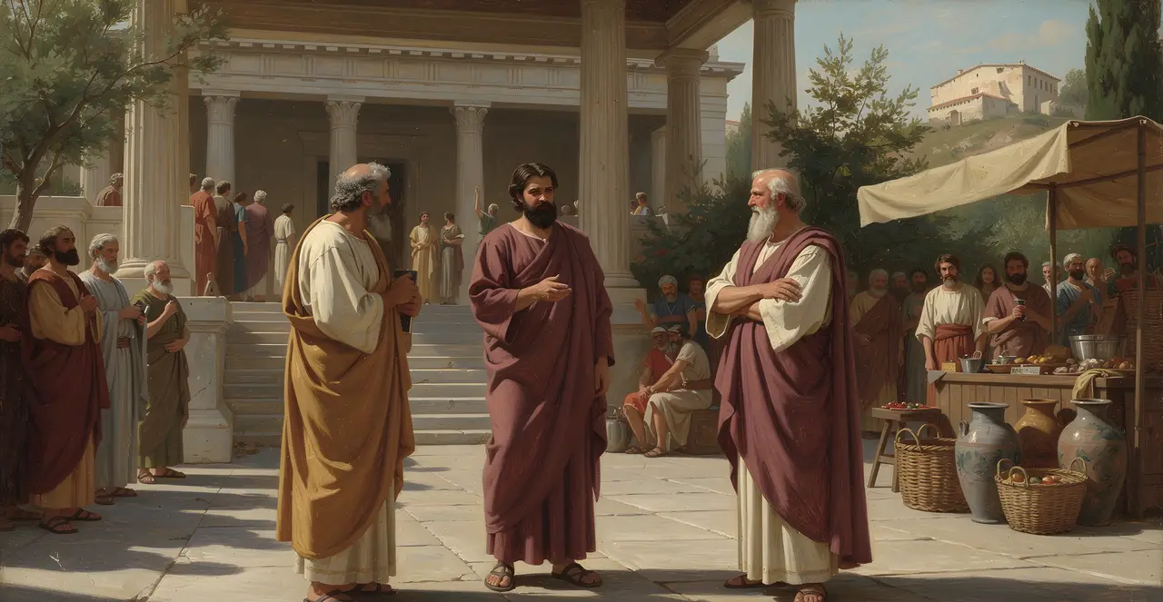 Acts 17:18-21 — Acts, oil painting · TruthPrints