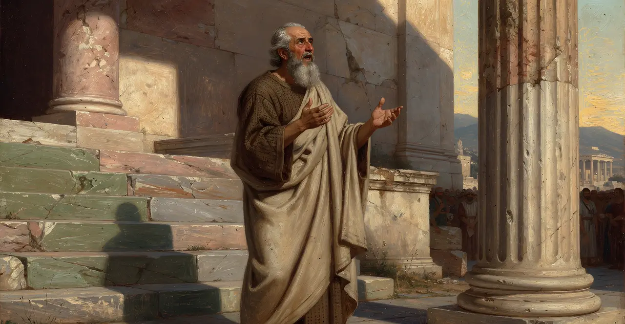 Acts 17:22-25 — Acts, oil painting · TruthPrints