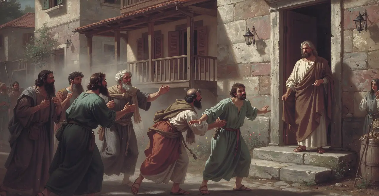 Acts 17:5-8 — Acts, oil painting · TruthPrints