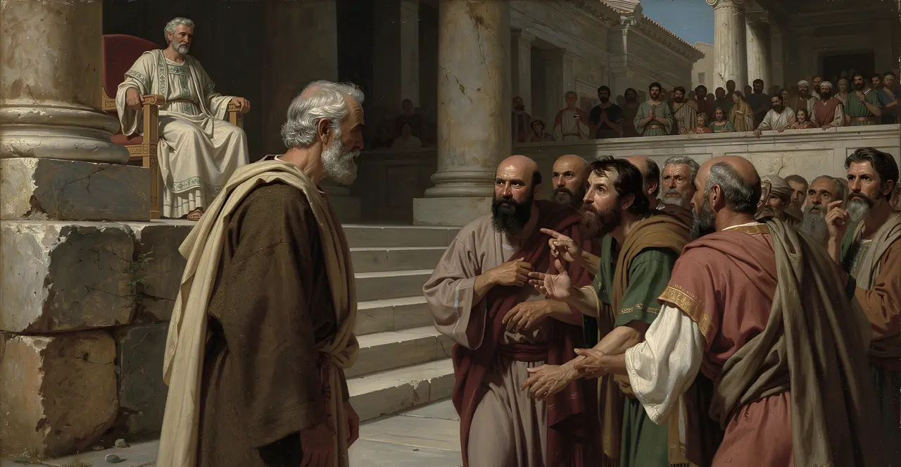 Acts 18:10-14 — Acts, oil painting · TruthPrints