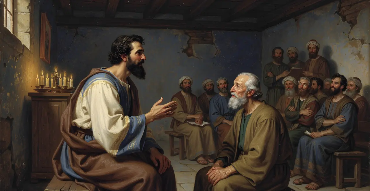 Acts 18:27-28 — Acts, oil painting · TruthPrints