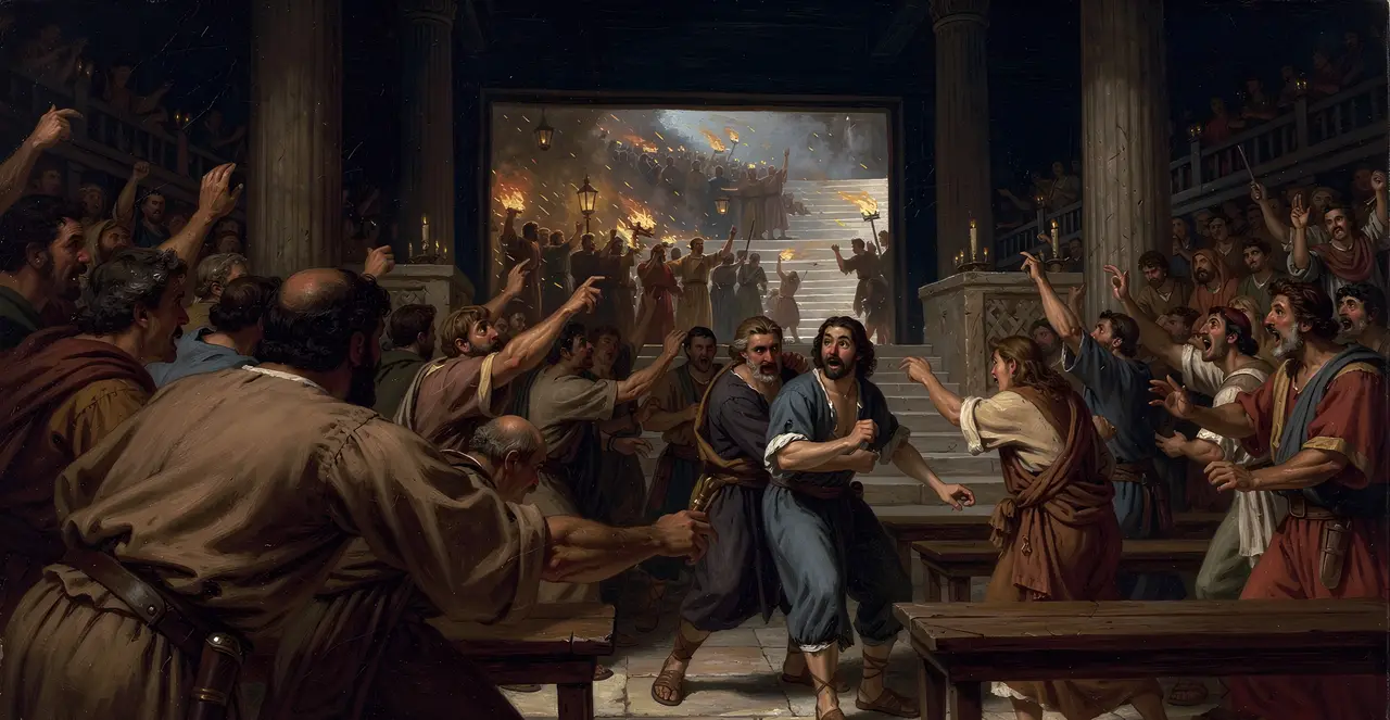 Acts 19:28-32 — Acts, oil painting · TruthPrints