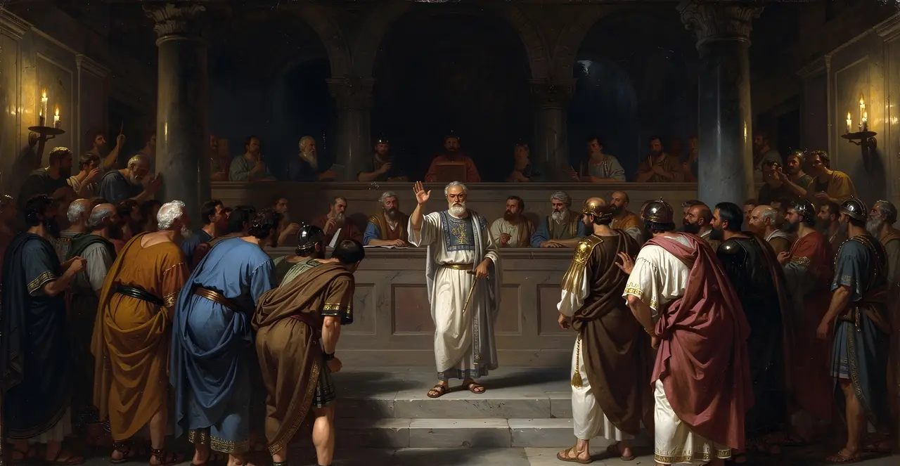 Acts 19:40-41 — Acts, oil painting · TruthPrints