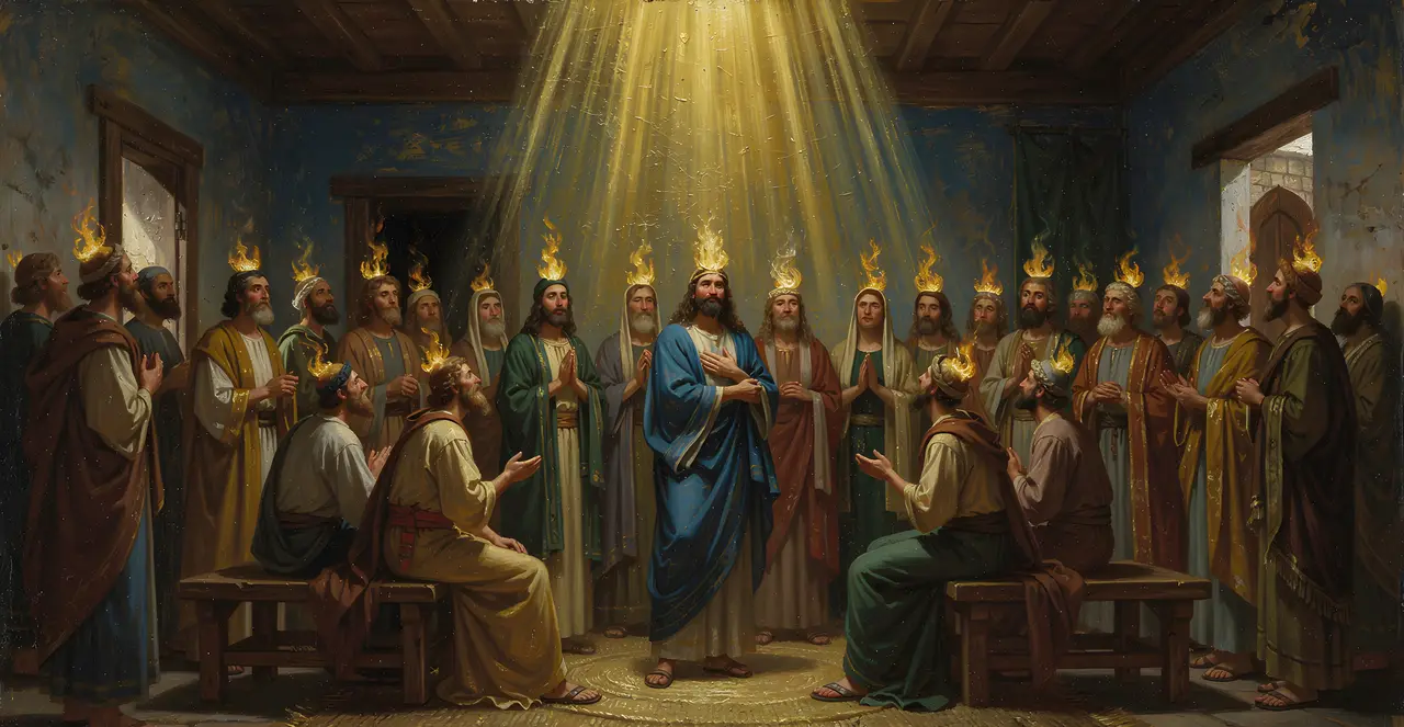 Acts 2:1-5 — Acts, oil painting · TruthPrints