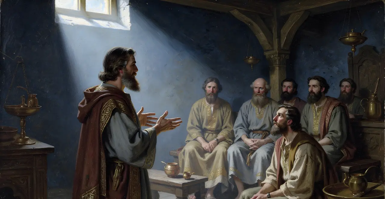 Acts 2:30-33 — Acts, oil painting · TruthPrints