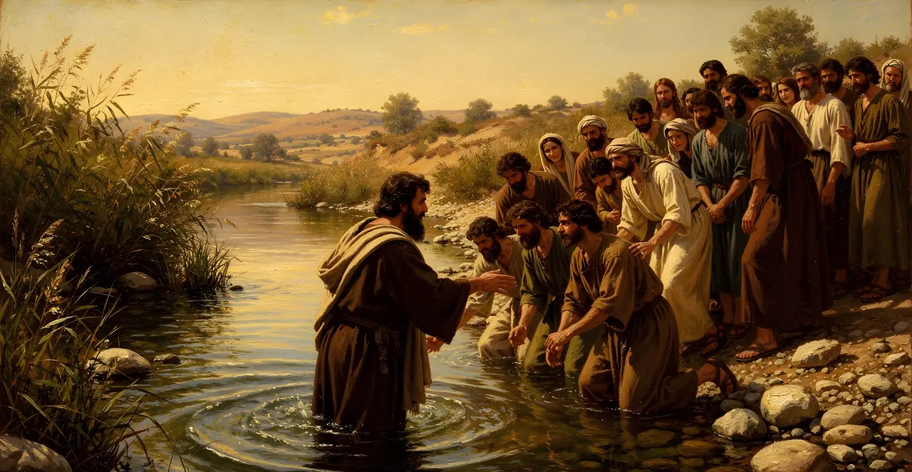 Acts 2:38-41 — Acts, oil painting · TruthPrints