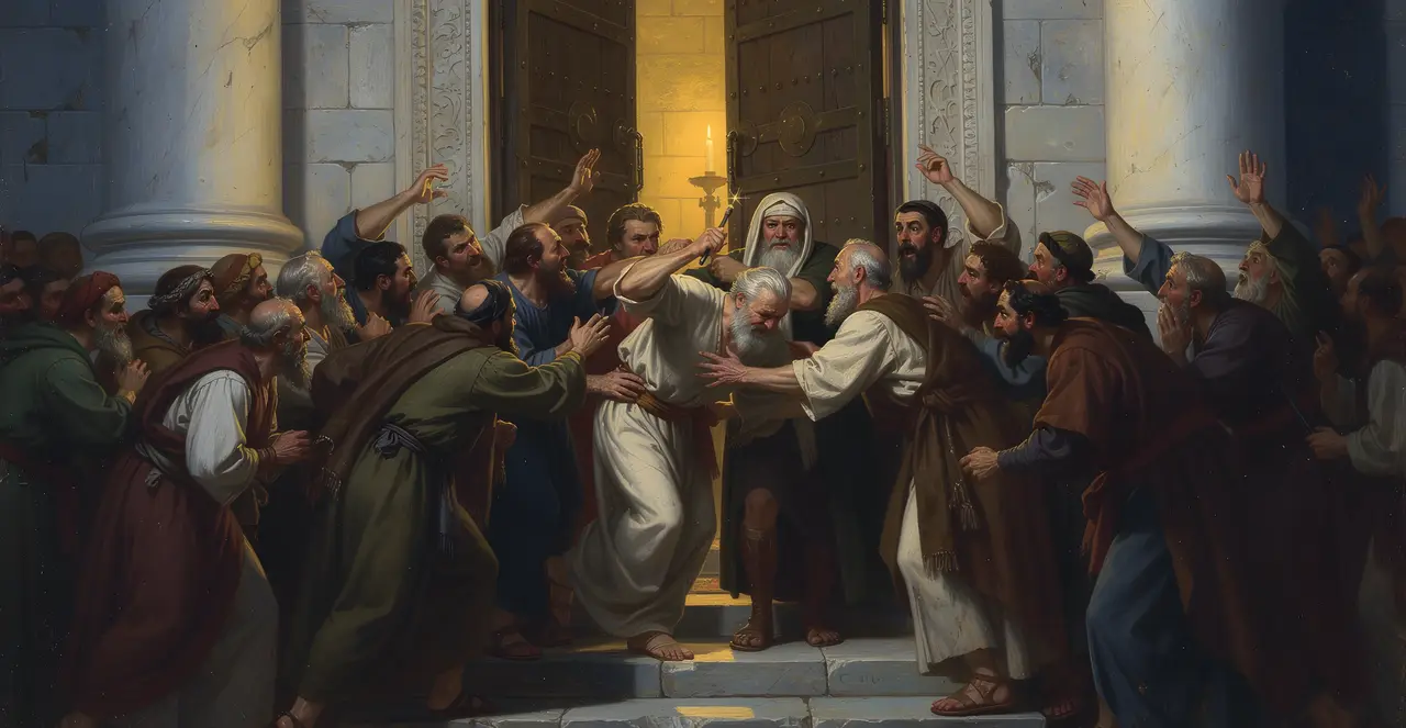 Apostelgeschichte 21,28-31 — Apostelgeschichte, Ölgemälde · TruthPrints
