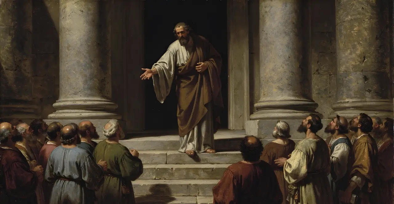 Apostelgeschichte 21,40 — Apostelgeschichte, Ölgemälde · TruthPrints