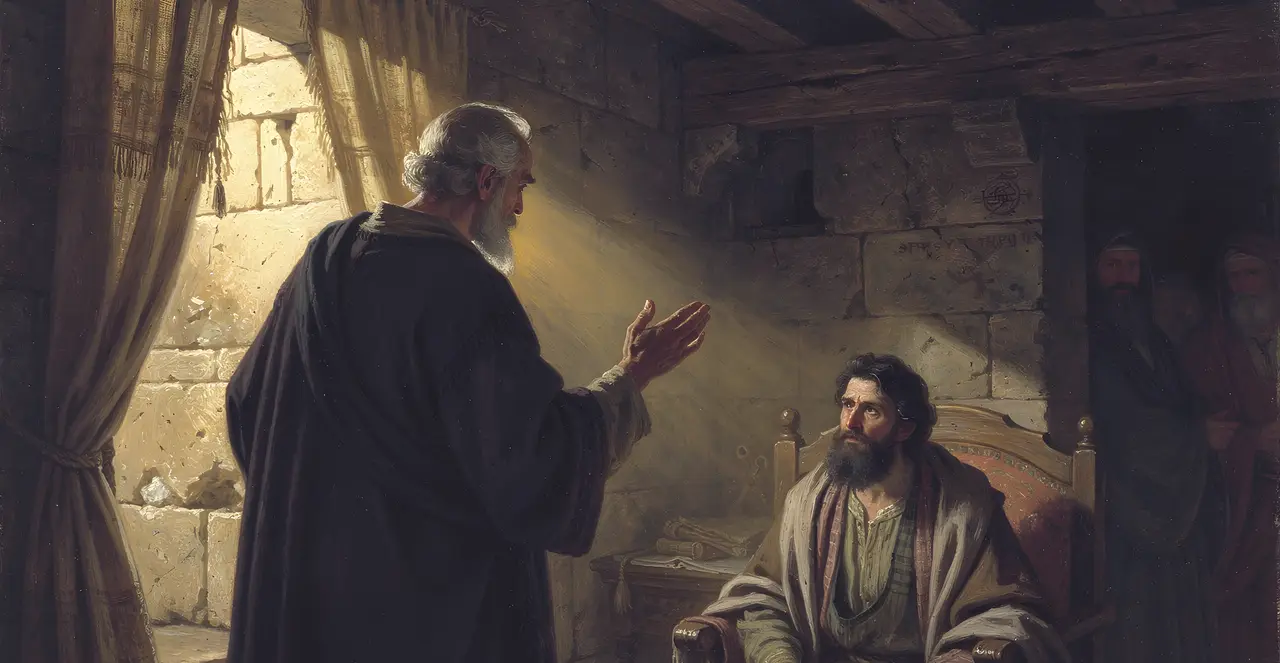 Acts 22:1-4 — Acts, oil painting · TruthPrints