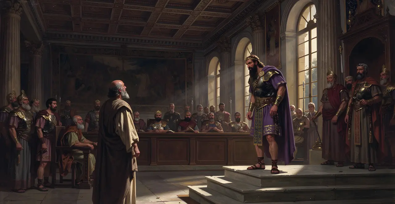 Acts 25:9-11 — Acts, oil painting · TruthPrints