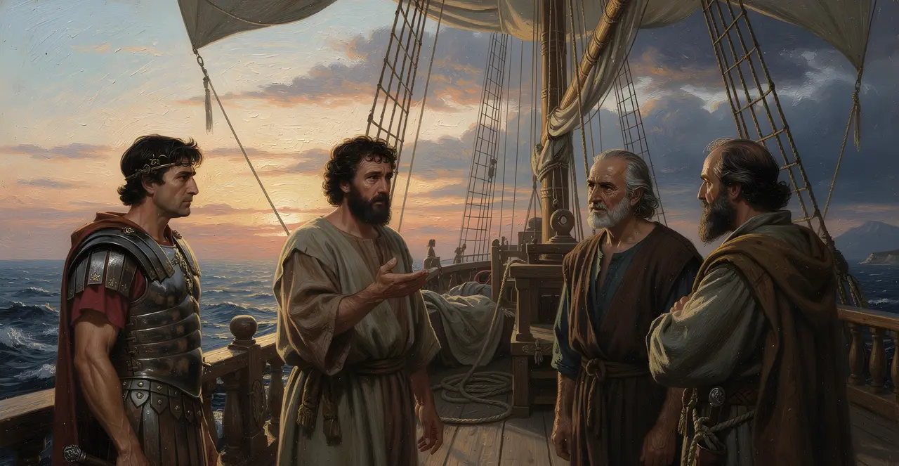 Acts 27:10-12 — Acts, oil painting · TruthPrints