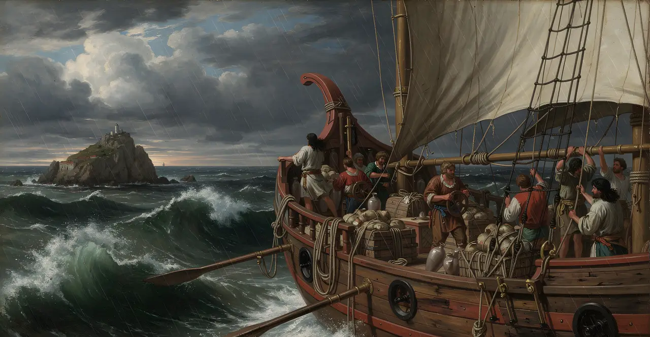 Acts 27:13-17 — Acts, oil painting · TruthPrints