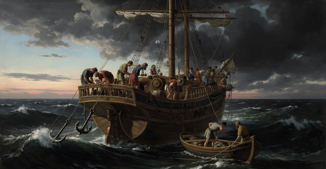 Acts 27:27-30 — Acts, oil painting · TruthPrints